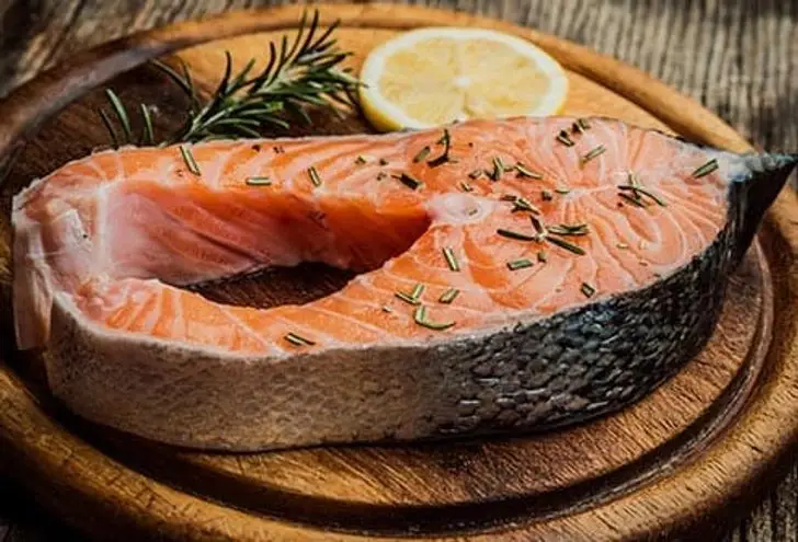 Salmon with bone